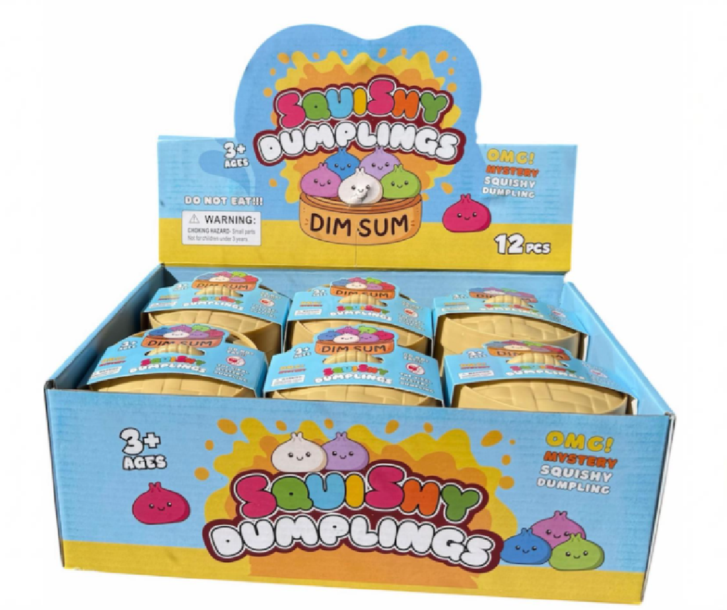 Mystery Dumpling Squishy BOX (12 PEZZI)